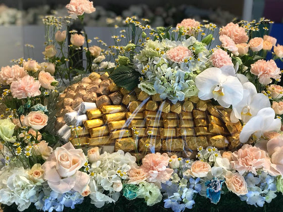Chocolate and Flower arrangement