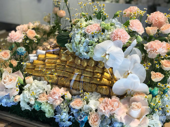 Chocolate and Flower arrangement