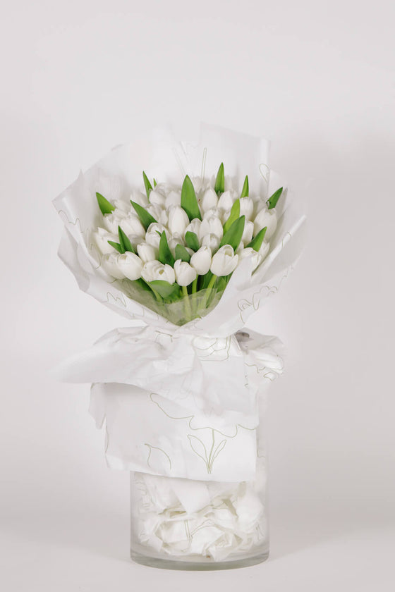 Bouquet de Tulips (White)