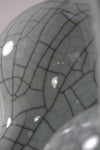 Hand-made vase with elegant cracked details