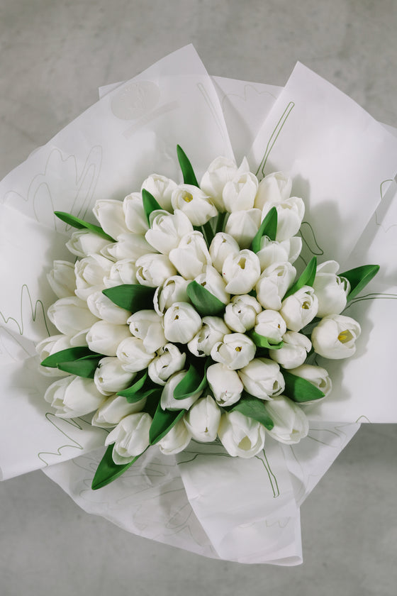 Bouquet de Tulips (White)